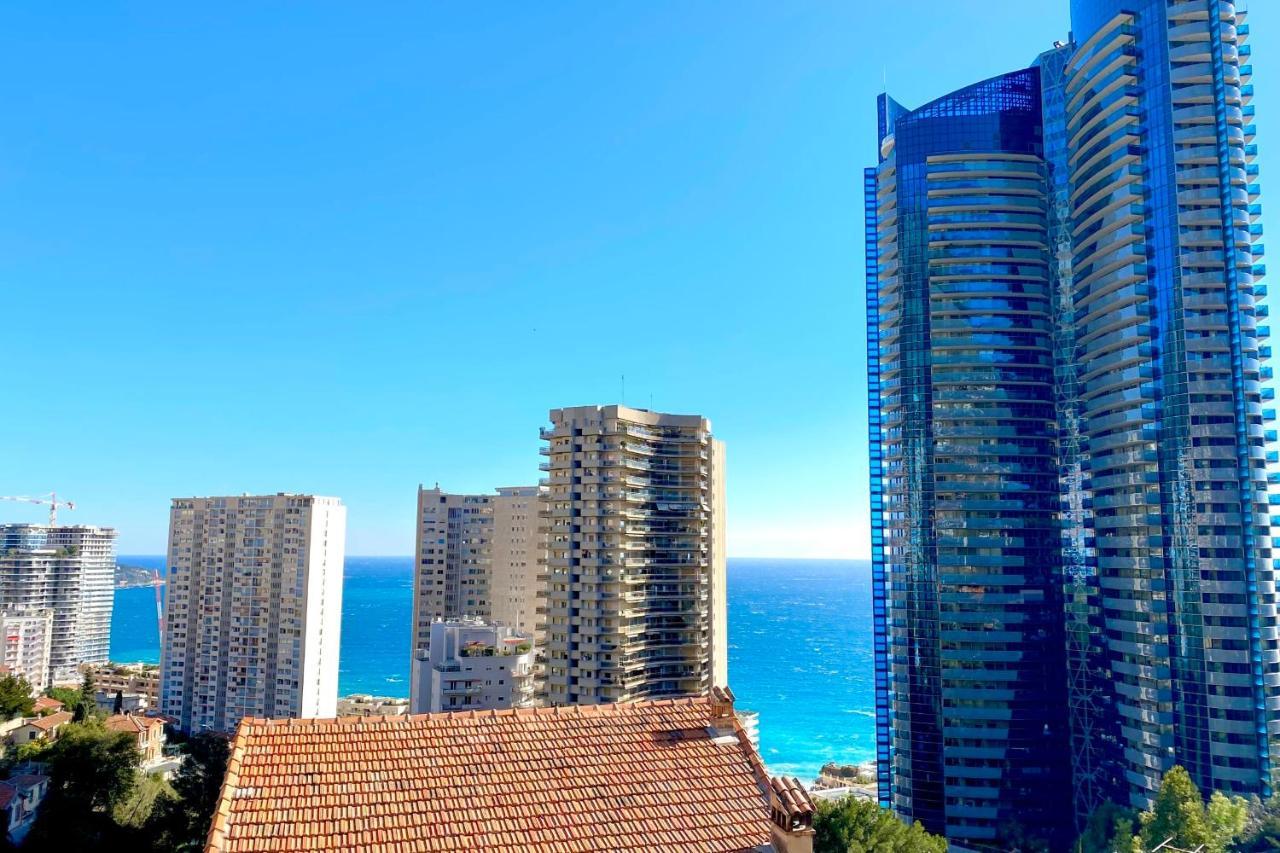 Luxurious Flat At 5 Min By Walk To Monaco, Free Parking And Sea View Lägenhet Beausoleil Exteriör bild