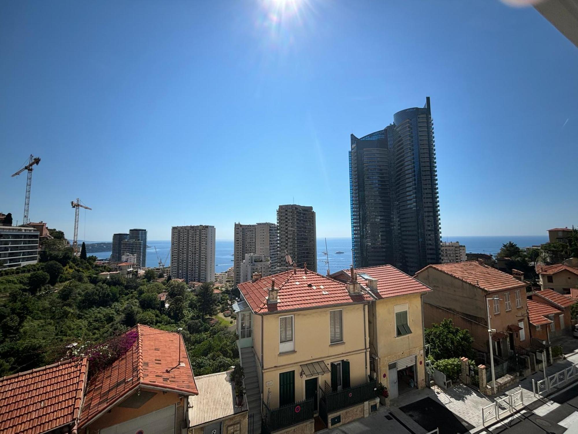 Luxurious Flat At 5 Min By Walk To Monaco, Free Parking And Sea View Lägenhet Beausoleil Exteriör bild